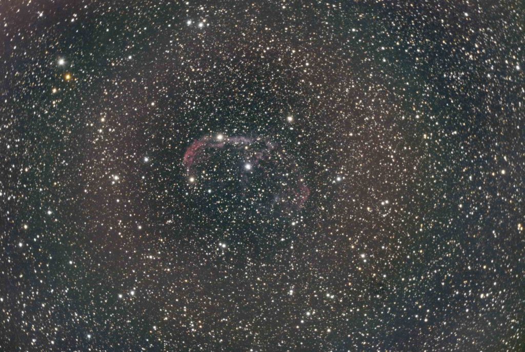 Crescent nebula, NGC 6888, with Antares focal reducer