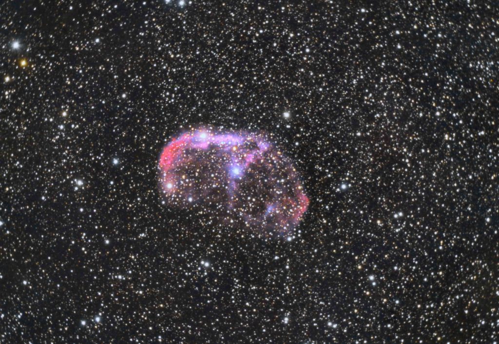 Final Crescent nebula with antares focal reducer