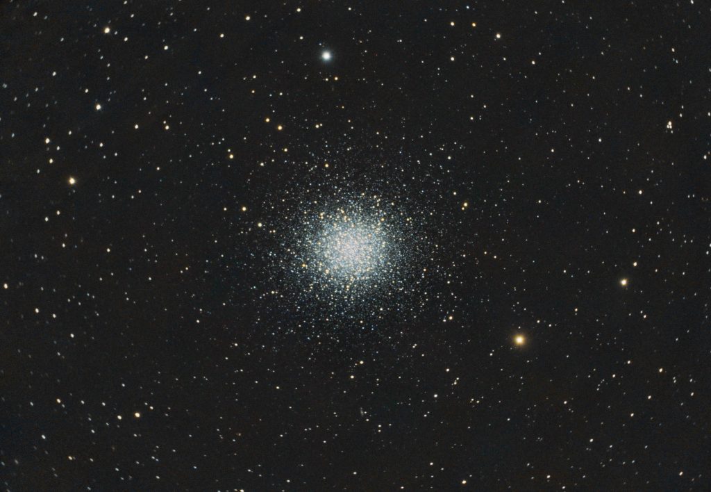 Final stack of M13 with antares focal reducer